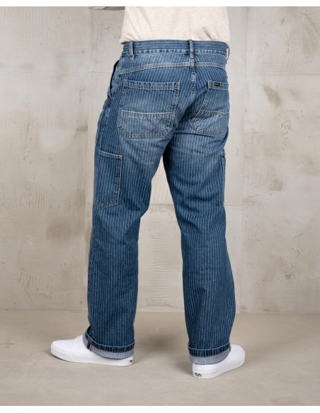 1967 Utility Trousers Blue Wabash Rinsed - Pike Brothers