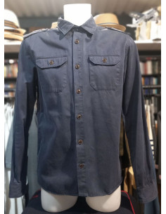 Overshirt le Travailleur Marine - Champ de Manoeuvres -...