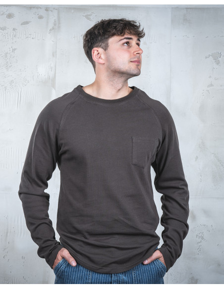 Sweatshirt 1947 Pep Shirt Bellport Grey - Pike Brothers