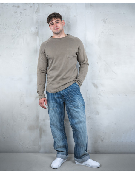 1947 Pep Shirt Brooklyn Grey Sweatshirt - Pike Brothers