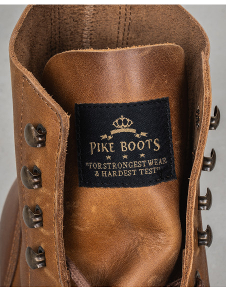 1966 Low Quarters Camel Brown Leather Ankle Boots - Pike Brothers