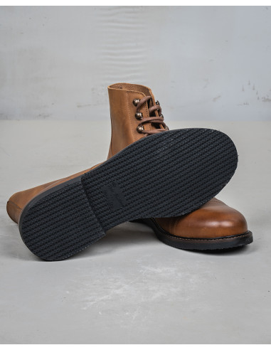 1966 Low Quarters Camel Brown Leather Ankle...