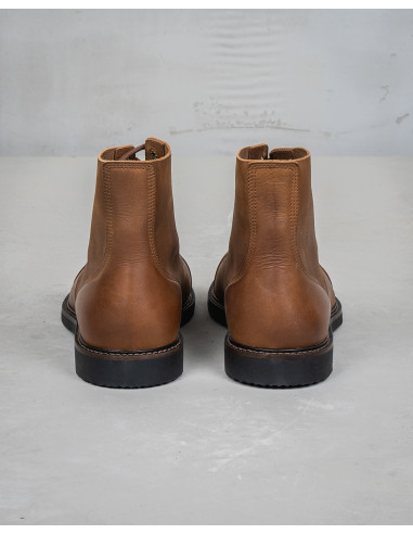 Braune Lederstiefeletten 1966 Low Quarters...