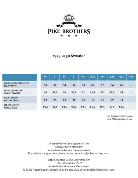 Sweatshirt 1945 Logo Sweater Navy – Pike Brothers