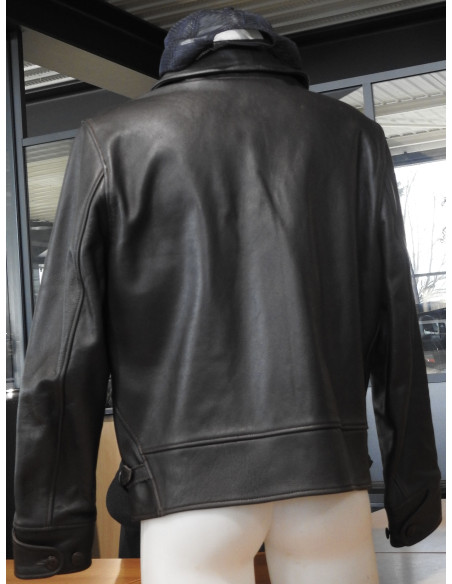 Blouson Cuir Jacket 1935 Aviator Flight Jacket brown - Pike Brothers