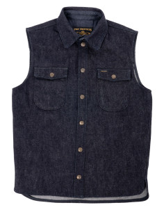 1943 CPO Vest 21oz Denim - Pike Brothers