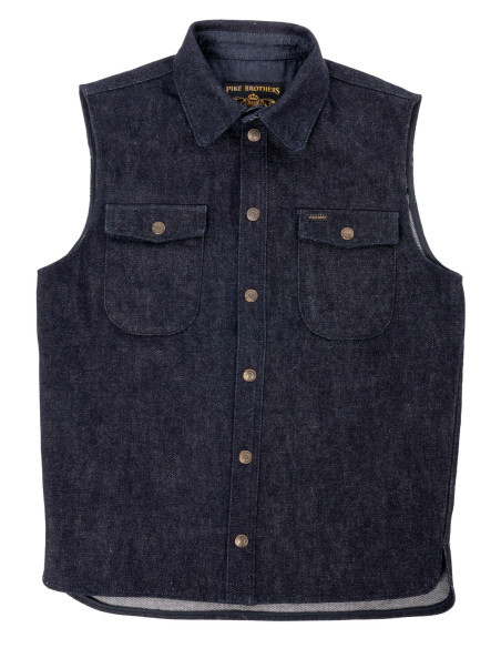 1943 CPO Vest 21oz Denim - Pike Brothers