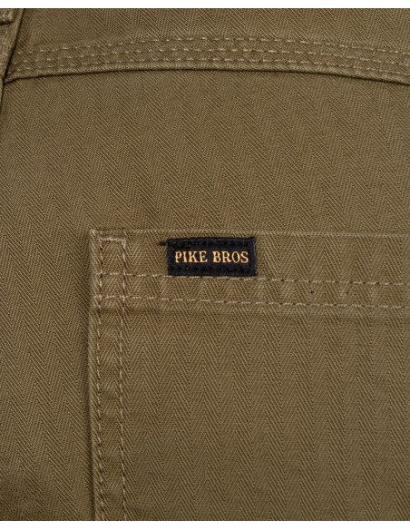 Hose 1967 Utility Trousers HBT Olive - Pike Brothers