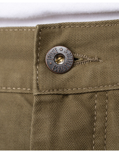 Broek 1967 Utility Trousers HBT Olive - Pike...
