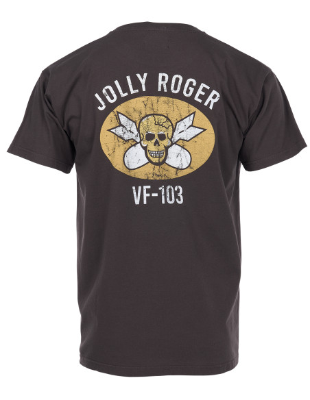 T-shirt 1969 Sports Tee Jolly Roger Black - Pike Brothers