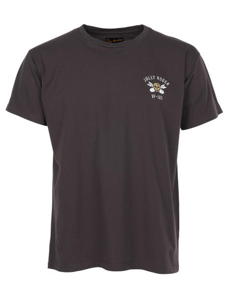 T-shirt 1969 Sports Tee Jolly Roger Black - Pike Brothers
