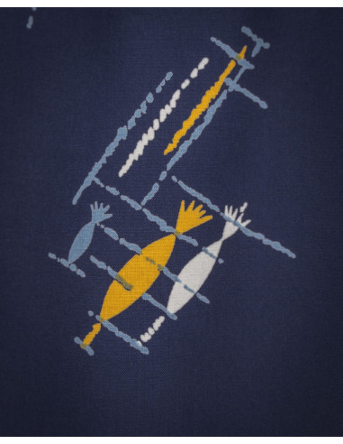 1948 Surf Shirt Kahoolawe Blue - Pike Brothers