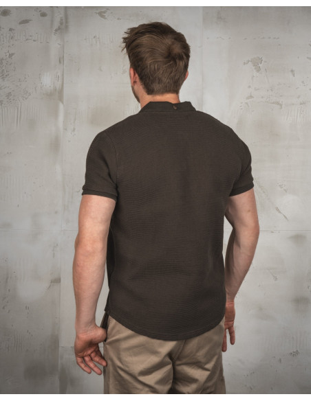 1963 Polo Shirt verde oliva intenso - Pike Brothers