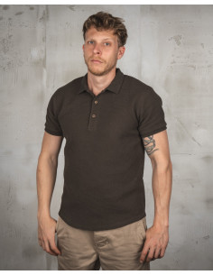 1963 Polo Shirt verde oliva intenso - Pike Brothers