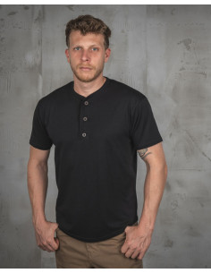 1963 Roadie Shirt Short Sleeve Texas Black - Pike Brothers