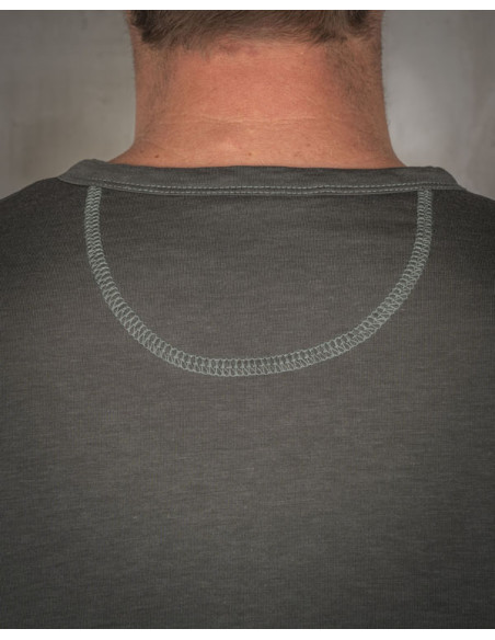Maglia Henley 1963 Roadie a maniche lunghe Texas Green - Pike Brothers