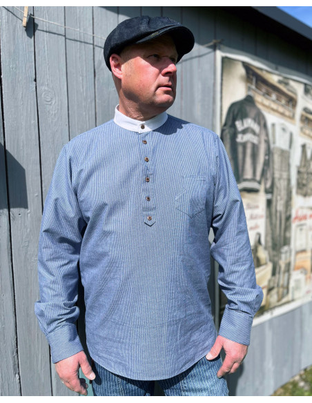 1908 Hazienda Shirt Baltic Blue - Pike Brothers