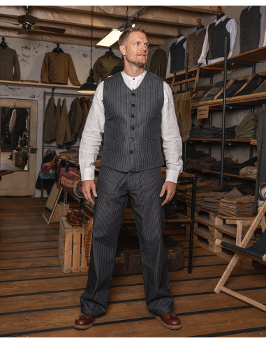 Vest 1905 Hauler Vest blue wabash - Pike Brothers