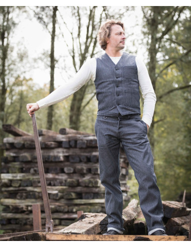 Denim trousers - 1942 Hunting Pant blue wabash...