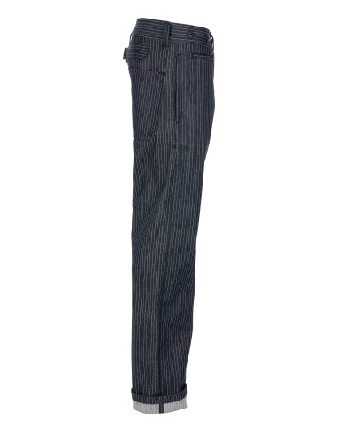 Denim trousers - 1942 Hunting Pant blue wabash...