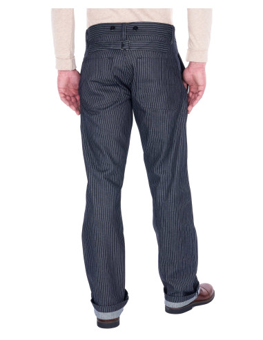 Denim broek - 1942 Hunting Pant blue wabash –...
