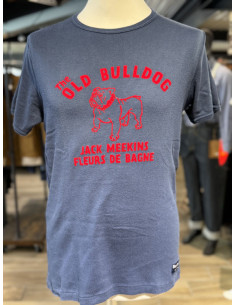 T-Shirt « The Old Bulldog » Navy - Fleurs de Bagne - 2de...