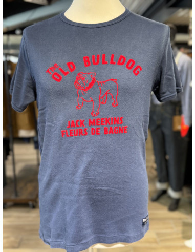 T-Shirt « The Old Bulldog » Navy - Fleurs de...