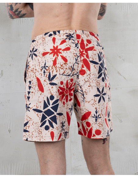Badeshorts 1961 Surf Short Entrega Orange - Pike Brothers