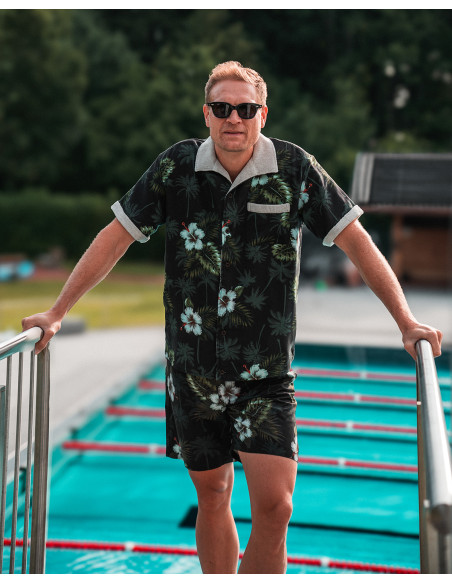 1961 Cabana Shirt Entrega Black - Pike Brothers