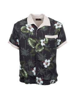 Hemd 1961 Cabana Shirt Entrega Black - Pike Brothers