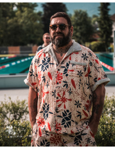 Hemd 1961 Cabana Shirt Entrega Orange - Pike Brothers 2