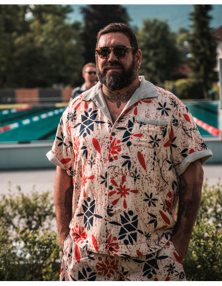 1961 Cabana Shirt Entrega Orange - Pike Brothers