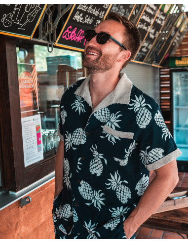 Hemd 1961 Cabana Shirt Entrega Blue - Pike...