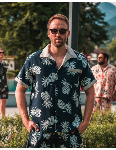 Hemd 1961 Cabana Shirt Entrega Blue - Pike Brothers 2