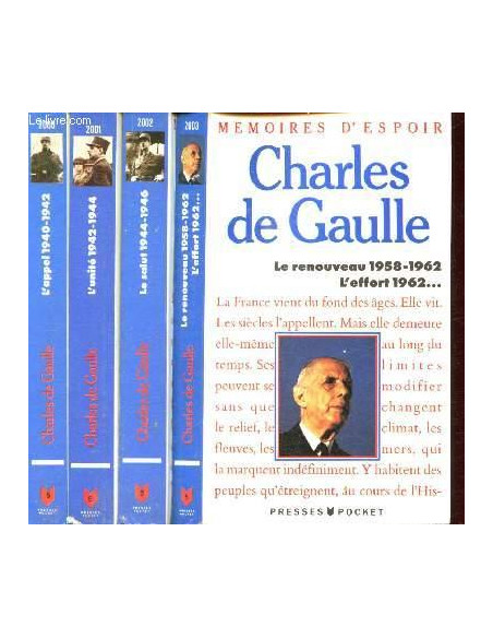 Kassette Kriegserinnerungen Hoffnungserinnerungen - Charles de Gaulle