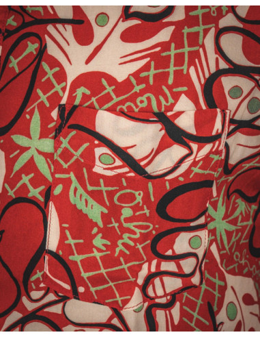 Hawaiiaans zijden hemd 1948 Surf Shirt...