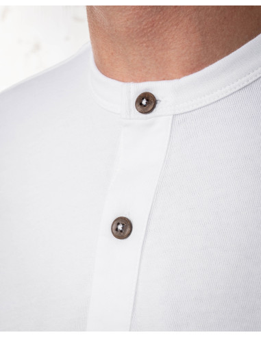 Camiseta 1927 Henley Shirt Long Sleeve Pure...