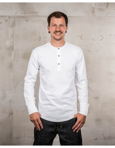 Camiseta 1927 Henley Shirt Long Sleeve Pure...