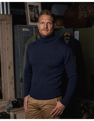 Rolkraagtrui marineblauw - 1923 Turtle Neck...