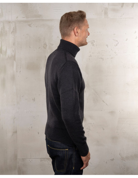 Turtleneck Sweater - 1923 Turtle Neck Anthracite Pike Brothers
