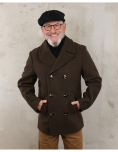 Marinekabaan - 1938 Pea Coat chestnut brown - Pike Brothers 2