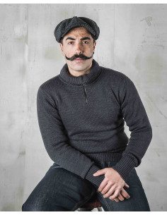 Pullover Stehkragen 1948 Troyer anthrazit - Pike Brothers
