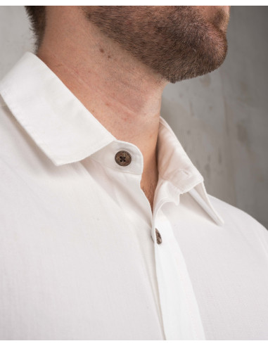 Chemise 1954 Oxford Shirt white chambray - Pike...