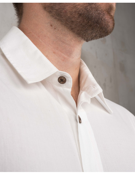 Chemise 1954 Oxford Shirt white chambray - Pike Brothers