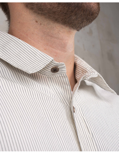 Chemise 1954 Oxford Shirt Kingston white - Pike Brothers