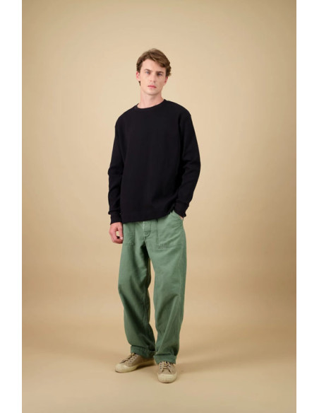 Pull Mailles Fines Vahé Noir - Nitto Kitwear Inc.