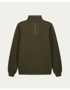 Youri Trucker-Neck Merino Wool Pullover Khaki - Nitto... 2