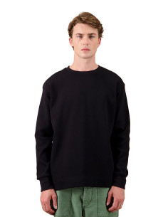 Vahé Fine-Knit Pullover Black - Nitto Kitwear Inc.
