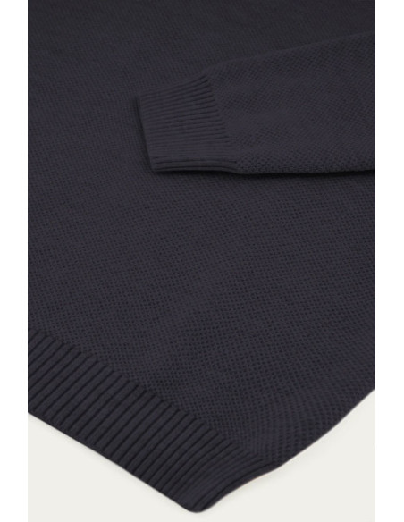Truckerpullover Youri Merinowolle Anthrazit – Nitto Knitwear Inc.
