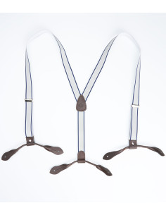 Smalle blauwe bretels 1942 Hunting Braces blue - Pike...